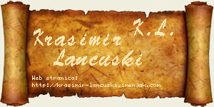 Krasimir Lančuški vizit kartica